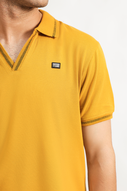 Cuban Collar Polo Shirt