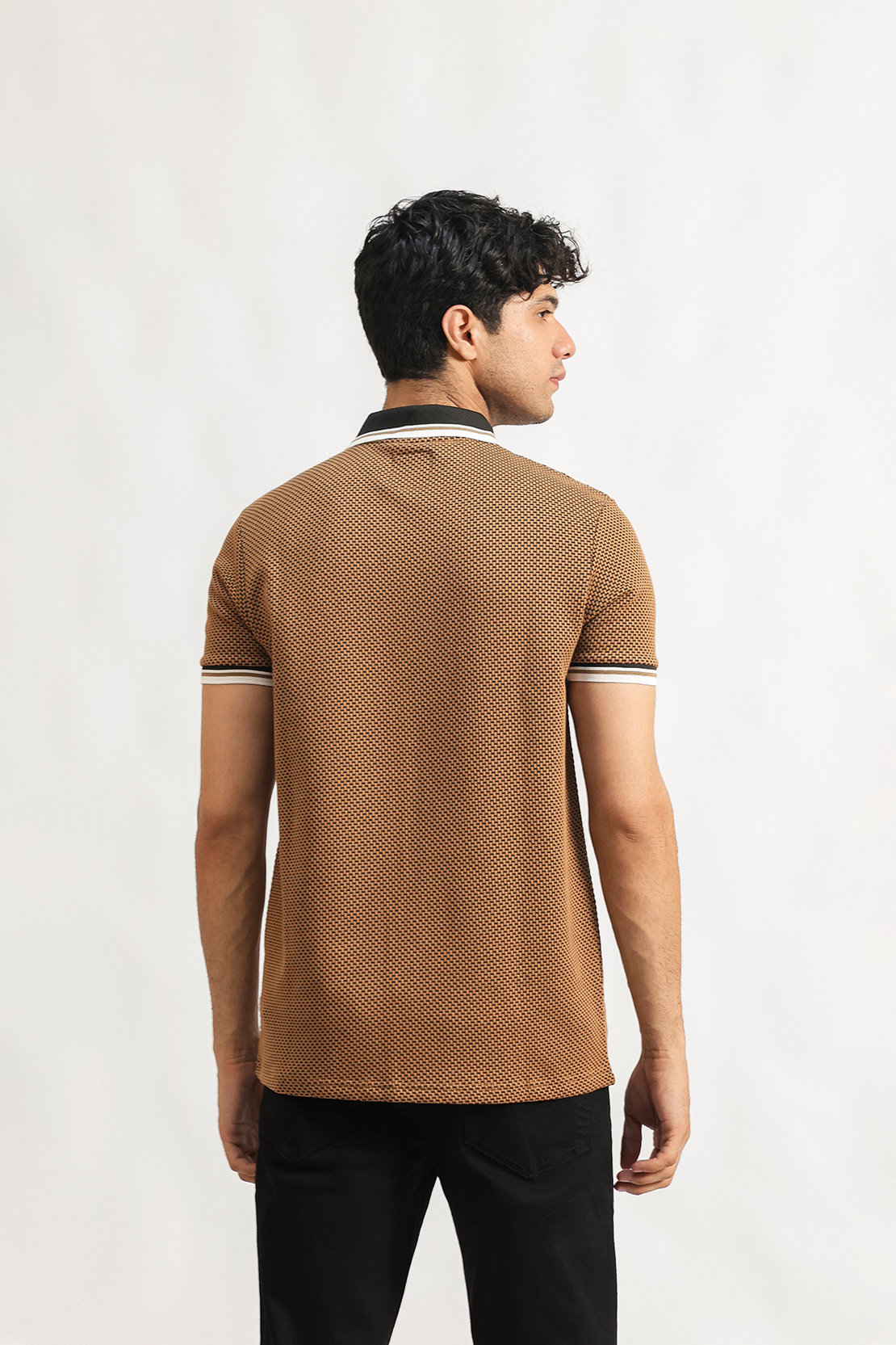 Zipper Textured Polo