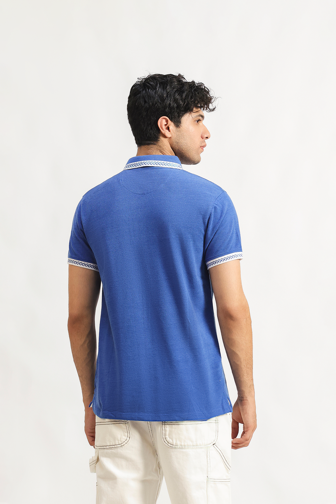 Pique tipped polo