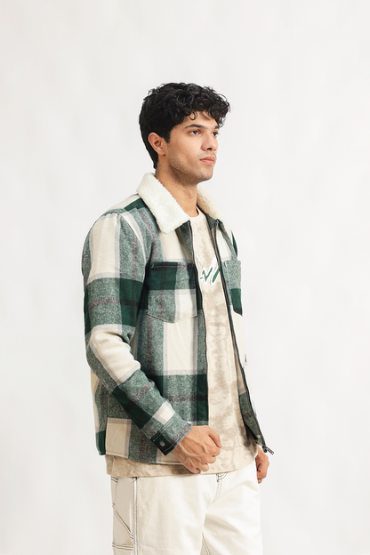 Teddy Collar shacket