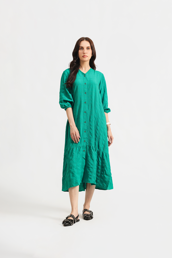 Button-through dress