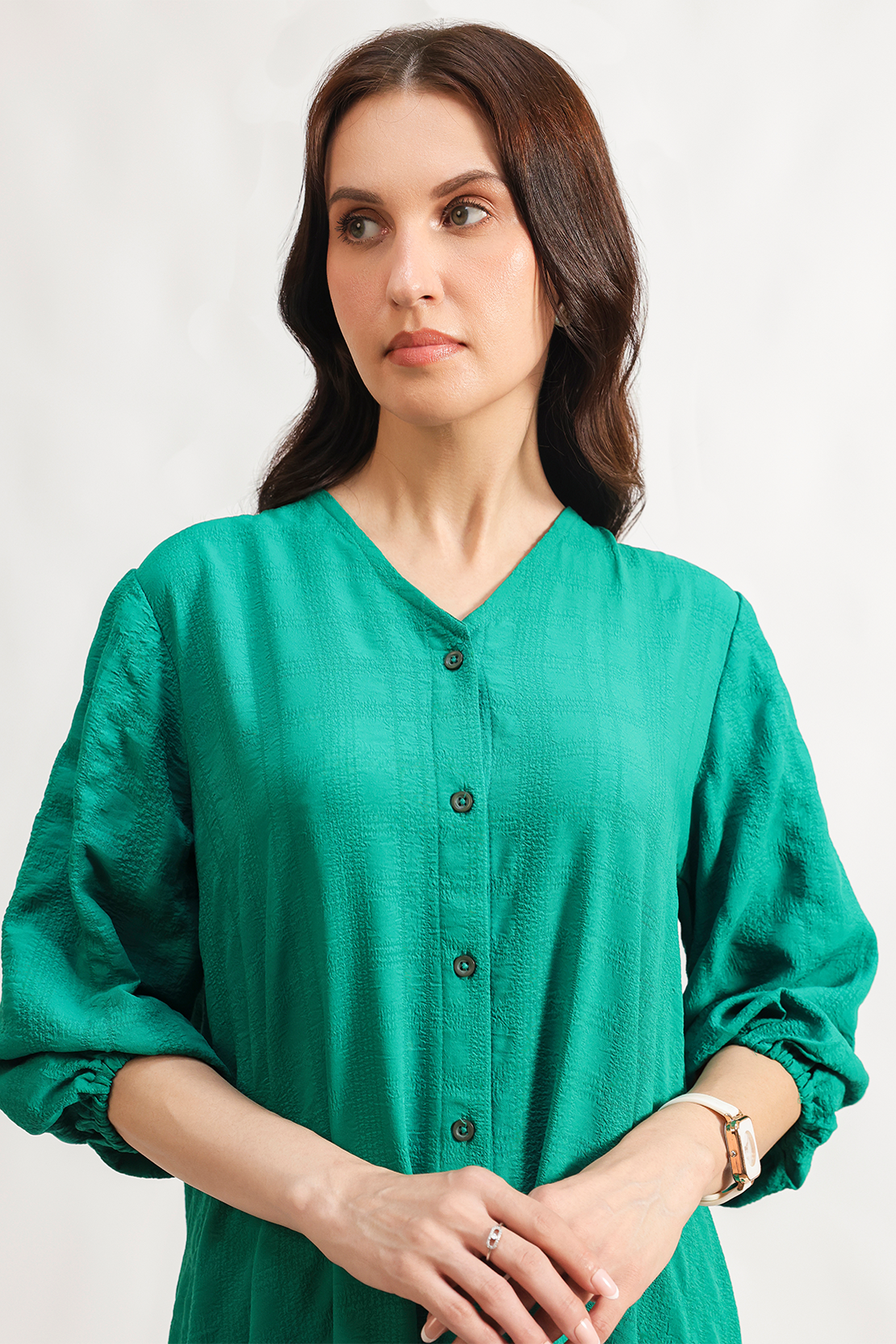 Button-through dress