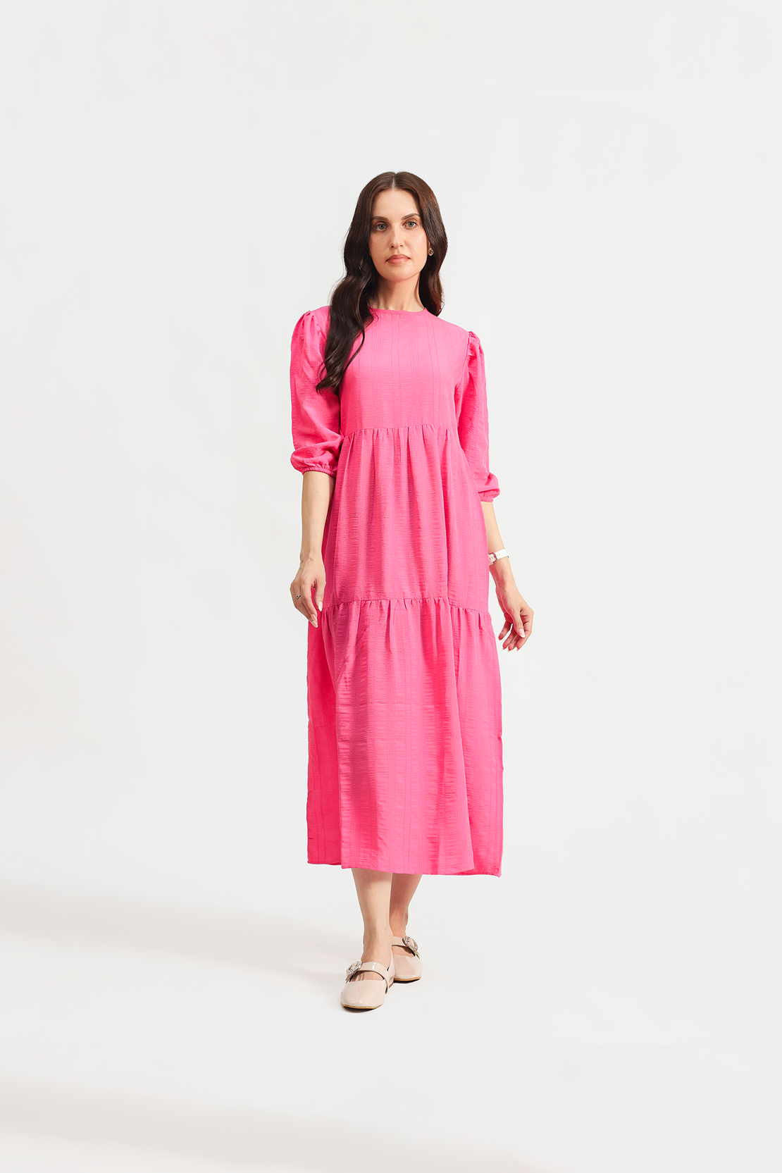 Tiered Midi Dress