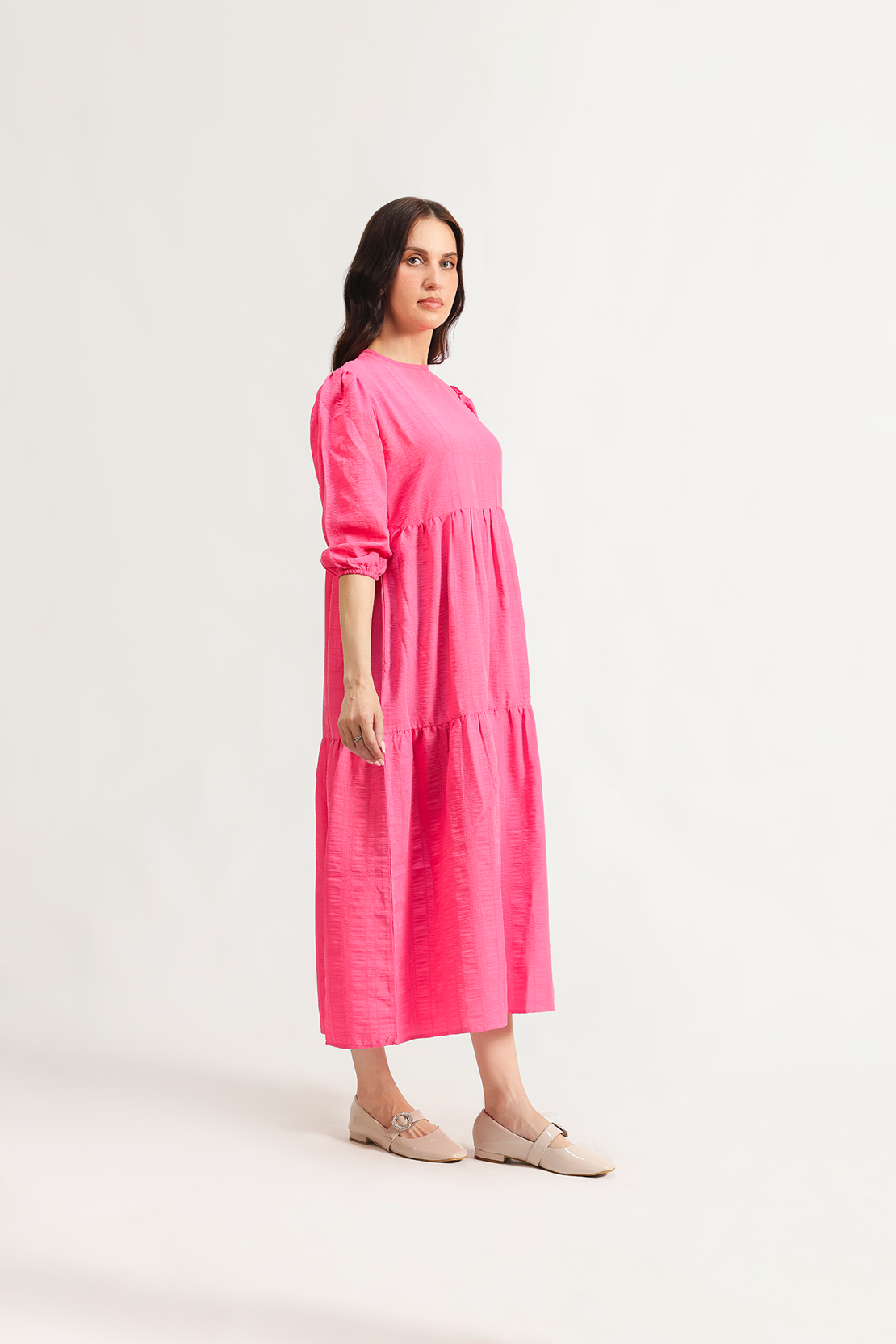 Tiered Midi Dress