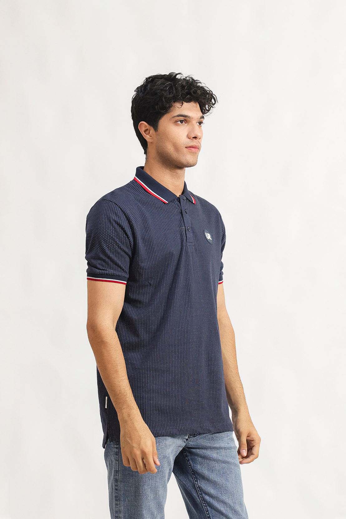 Tipped polo shirt