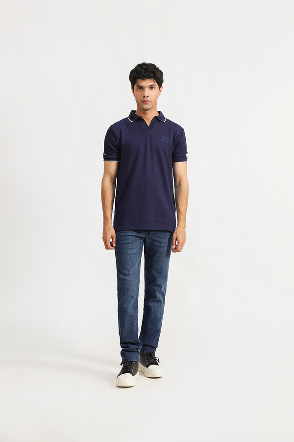 Cuban Collar Polo Shirt