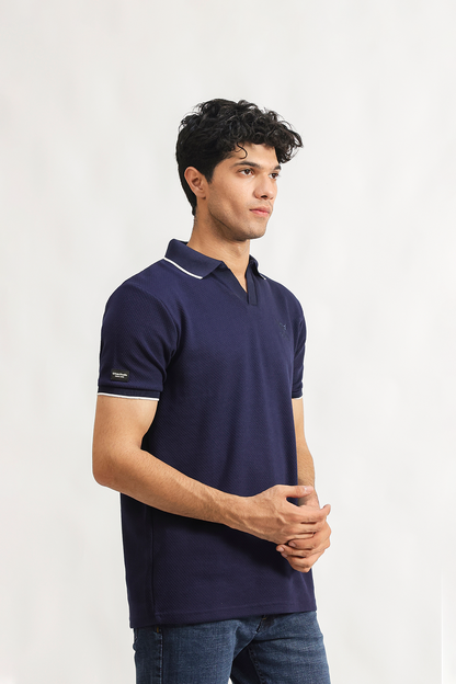 Cuban Collar Polo Shirt