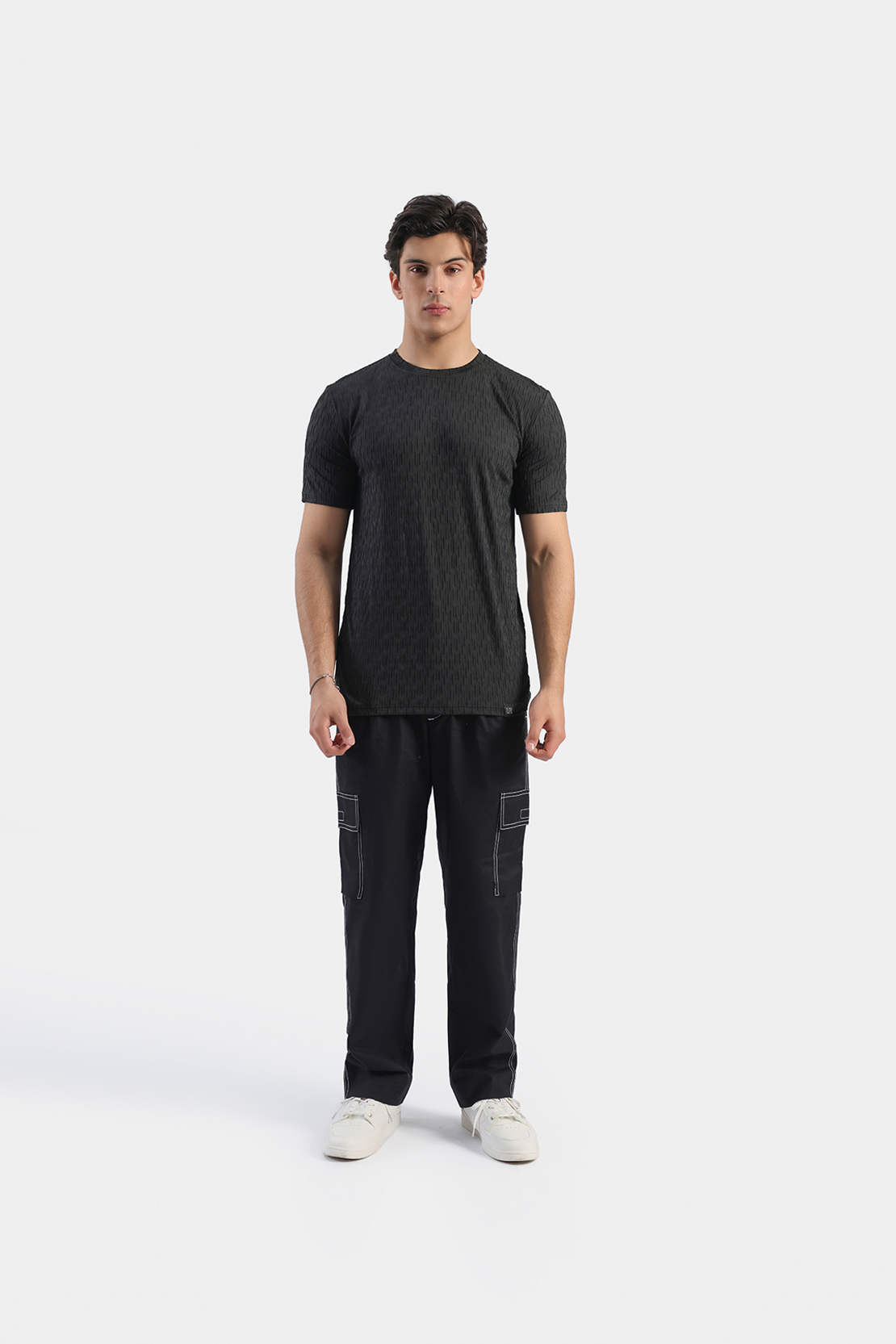Textured Knitted T-shirt