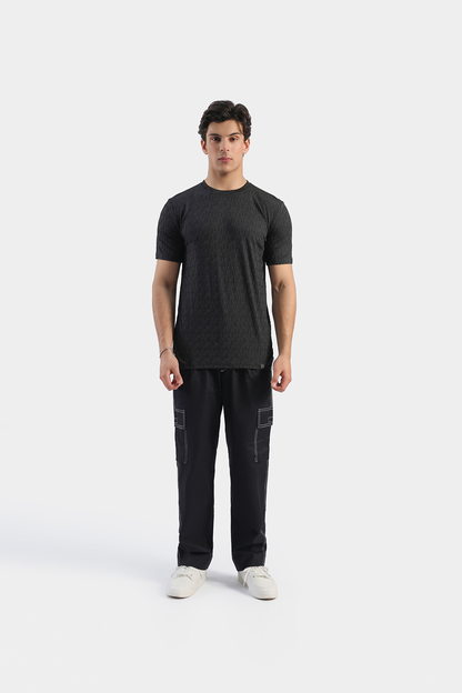 Textured Knitted T-shirt