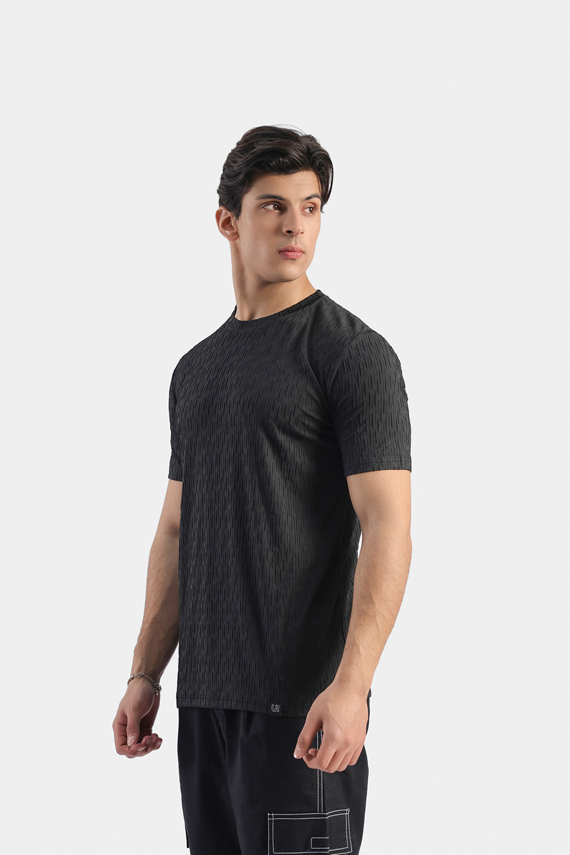 Textured Knitted T-shirt
