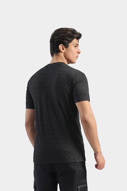 Textured Knitted T-shirt
