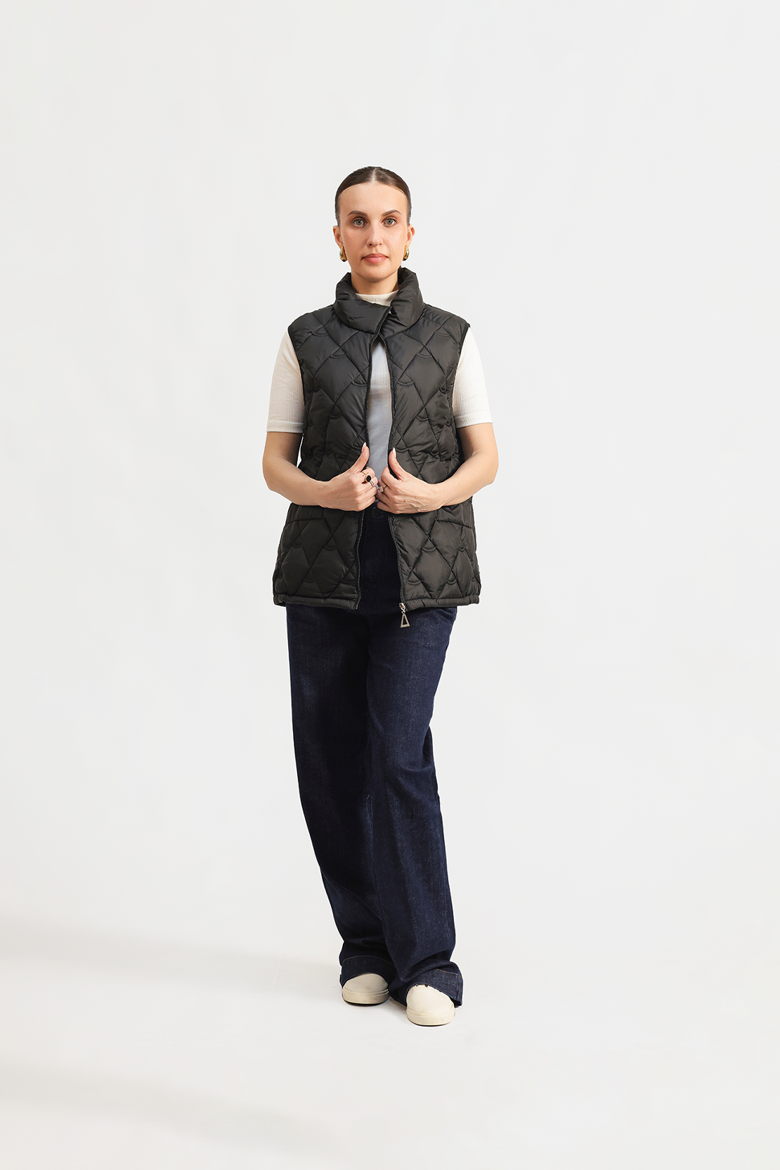Quilted puffer gilet