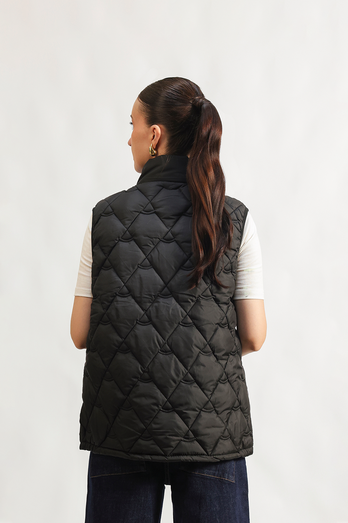 Quilted puffer gilet