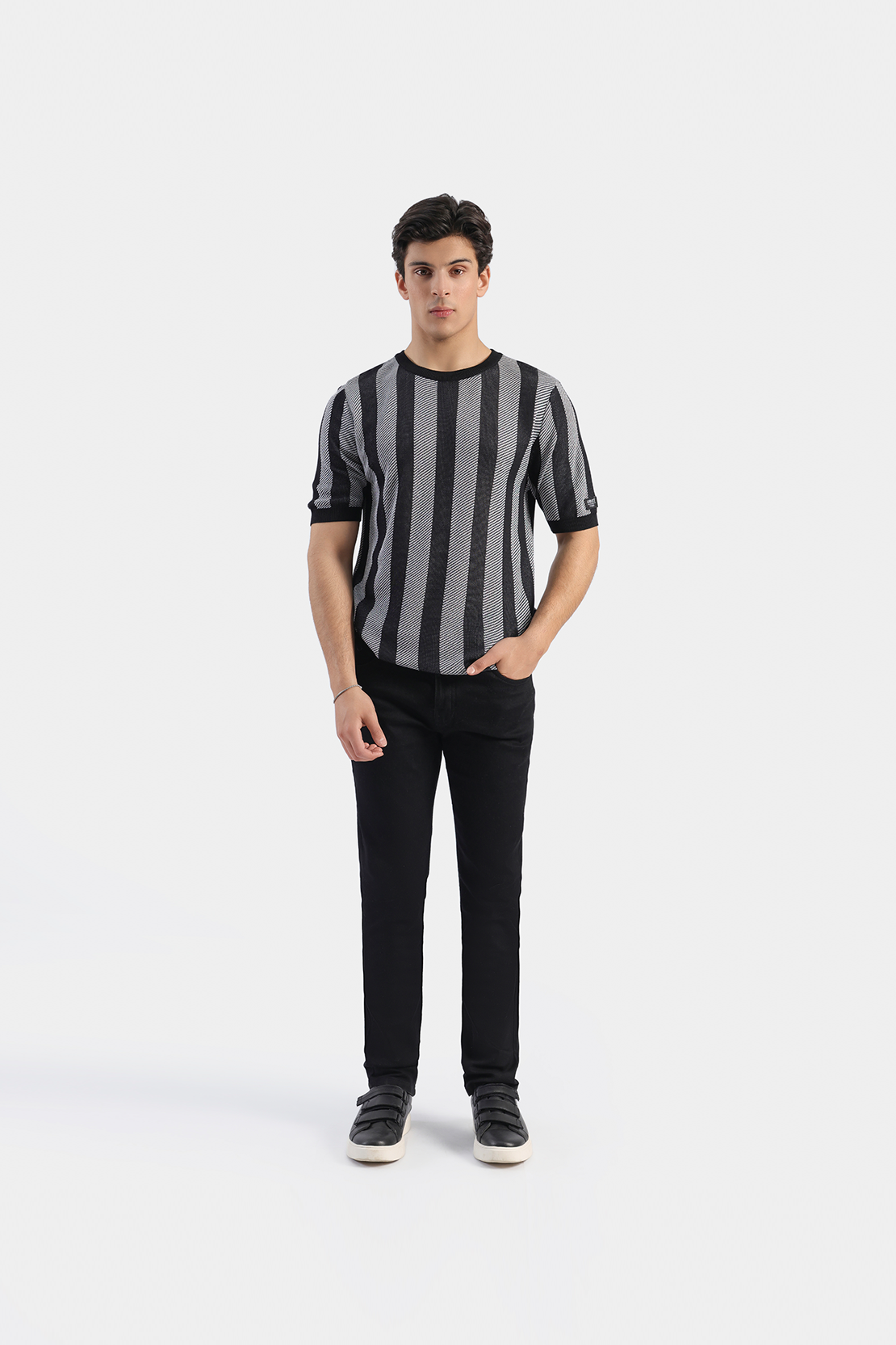 Striped Knit T-shirt