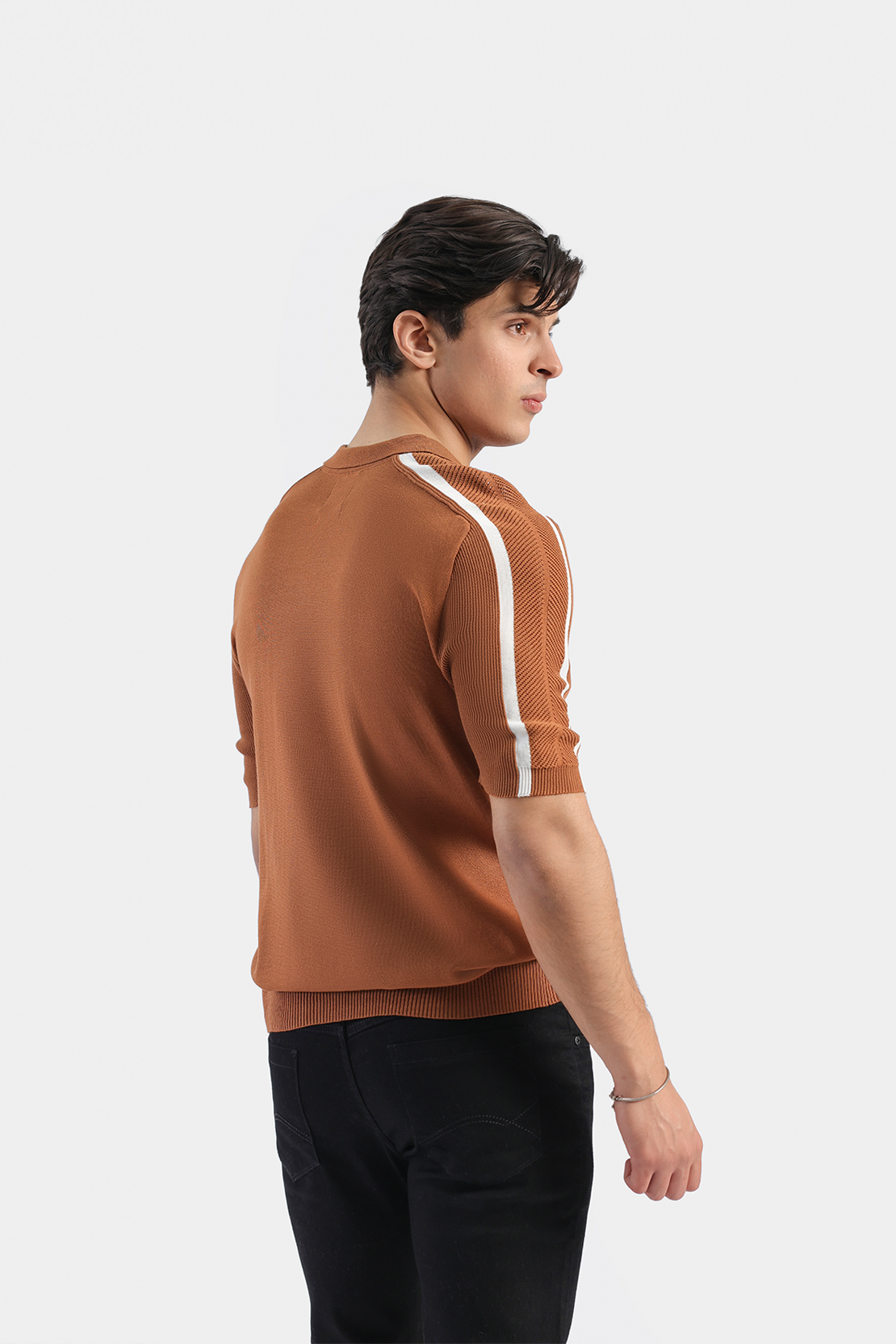 Knitted Half Zip Polo