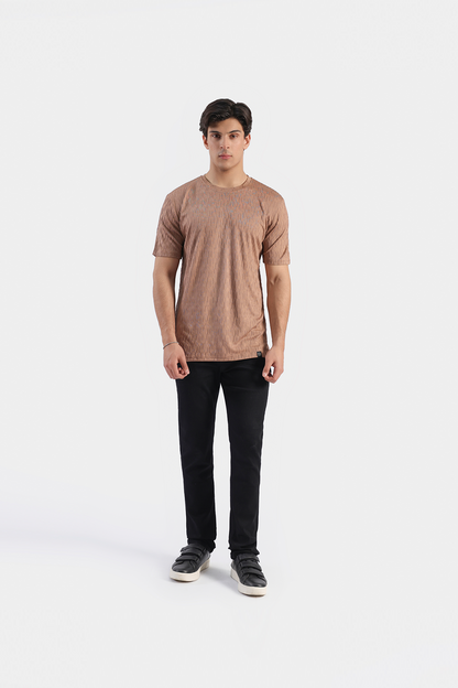Textured Knitted T-shirt