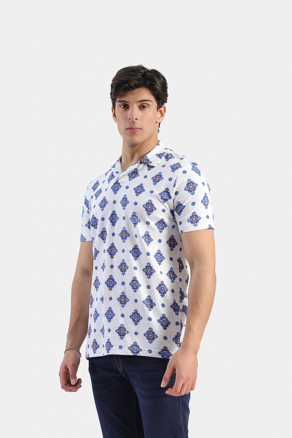 All-Over Printed Polo
