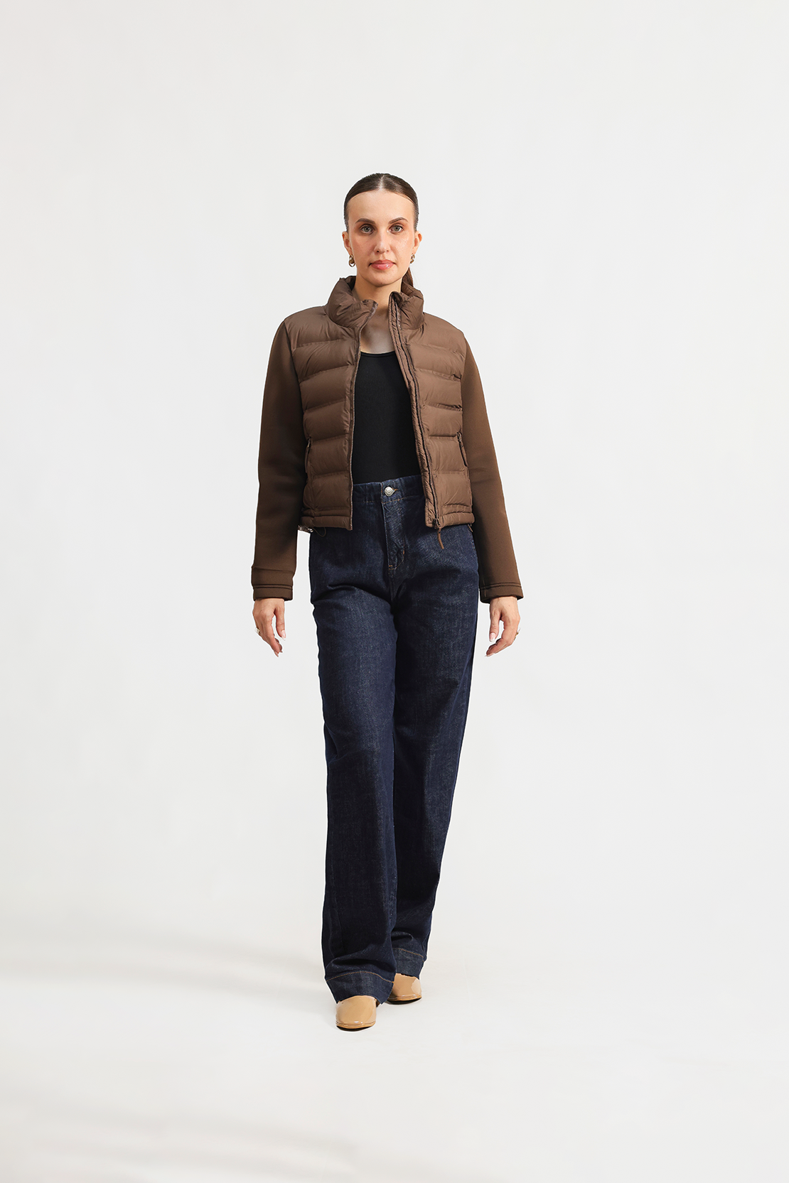 Chic Brown Puffer jacket