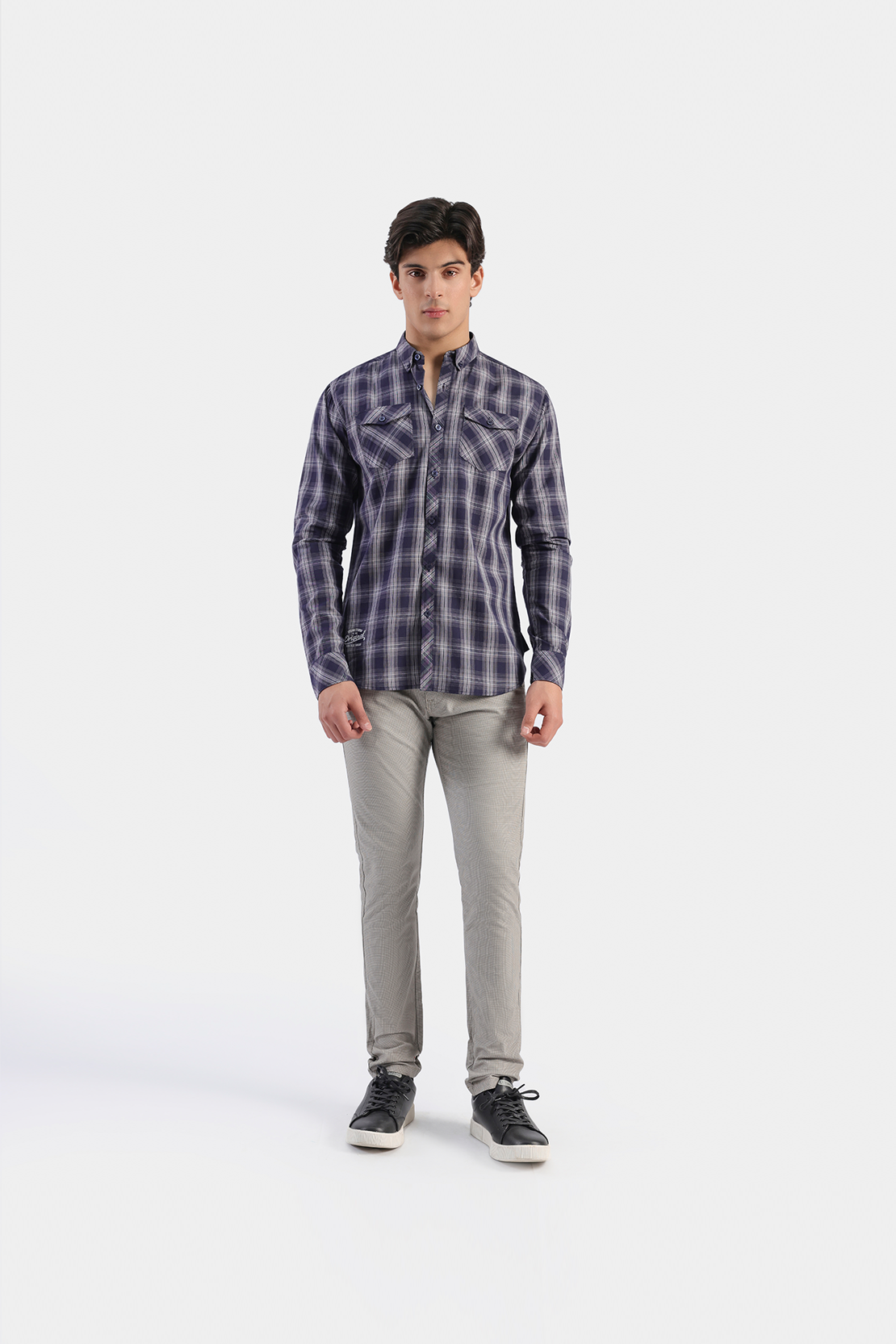 Double Pocket Checked Shirt