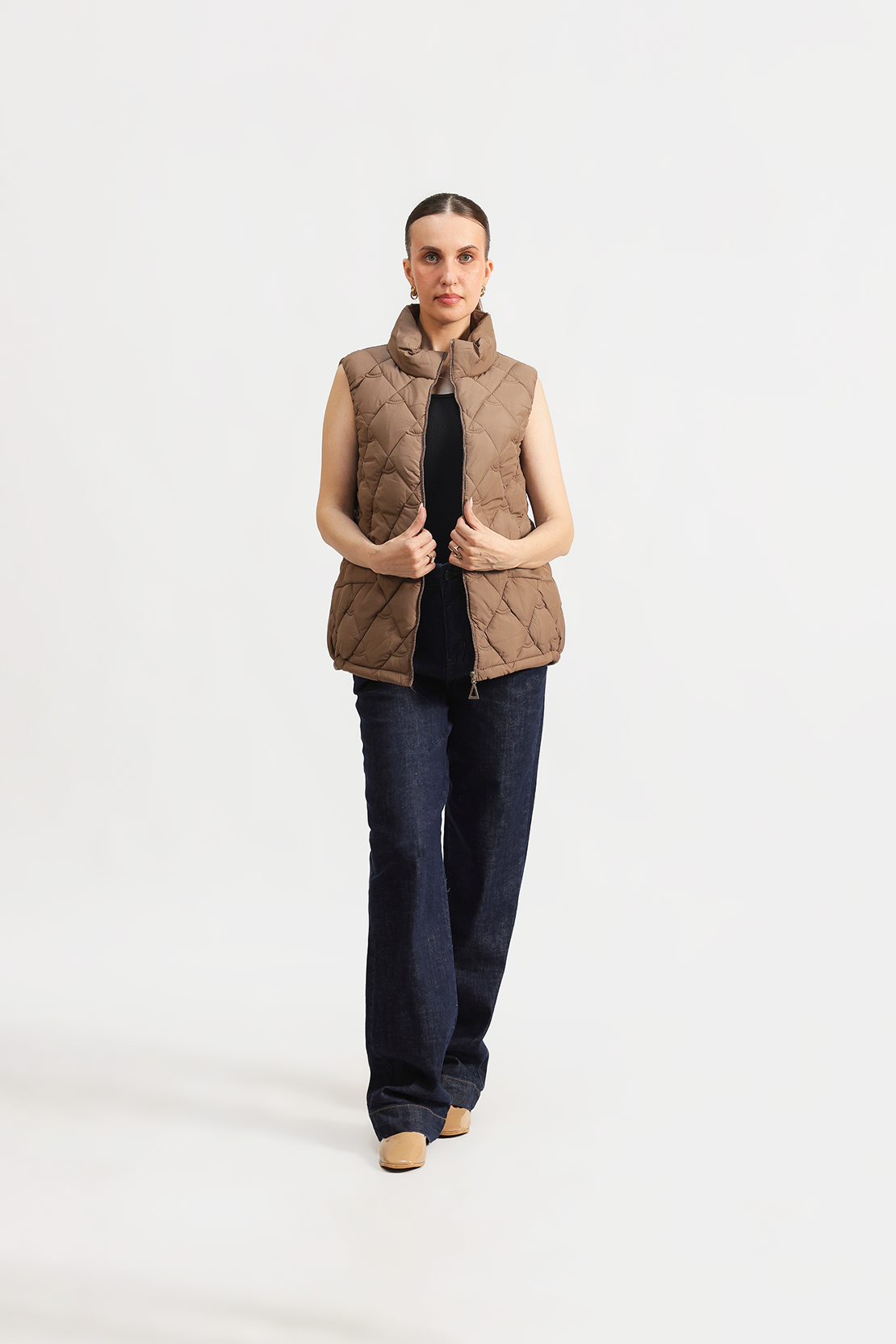 Quilted puffer gilet