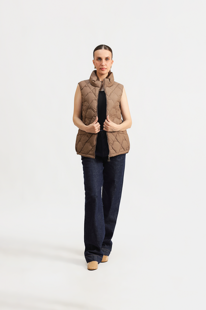 Quilted puffer gilet
