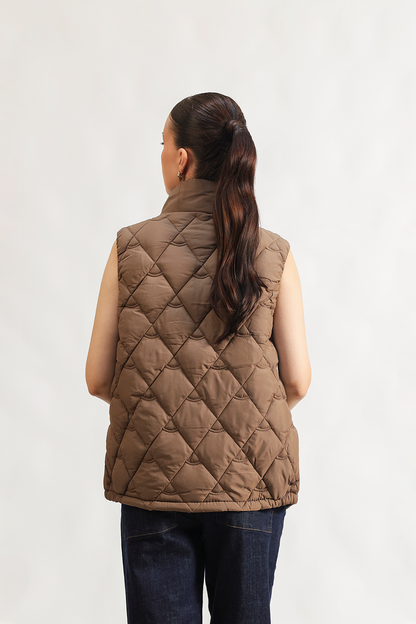 Quilted puffer gilet