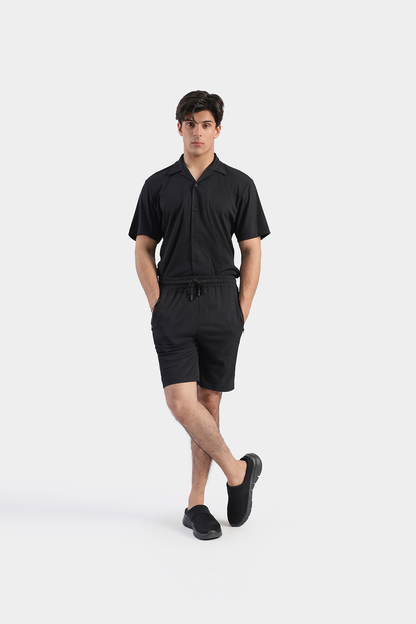 MEN COORD SET TEXTURED SHORTS