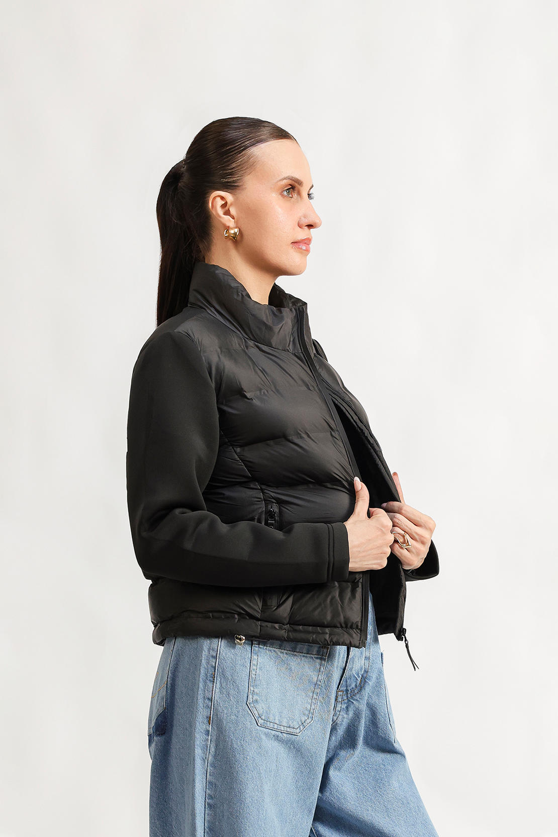 Chic black Puffer jacket