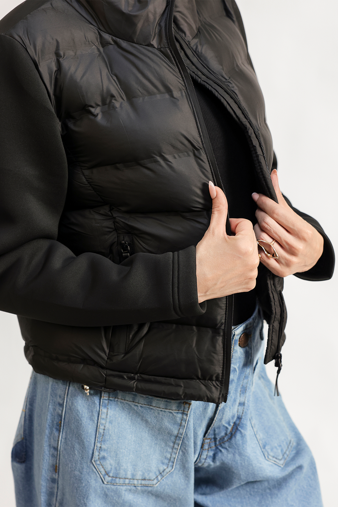 Chic black Puffer jacket