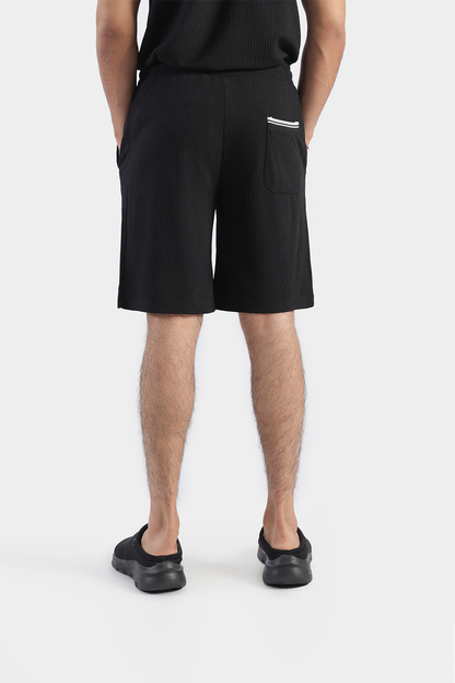 MEN COORD SET RIBBED SHORTS