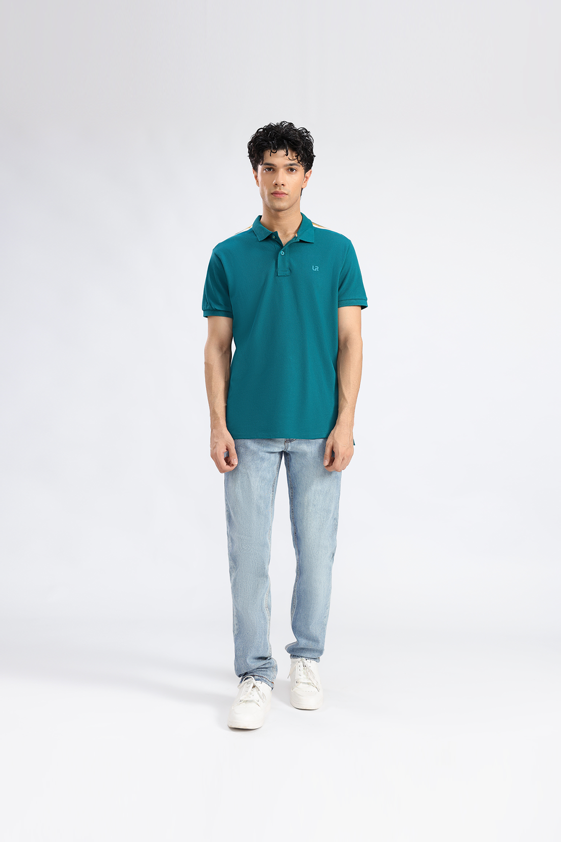 Modern Teal Polo