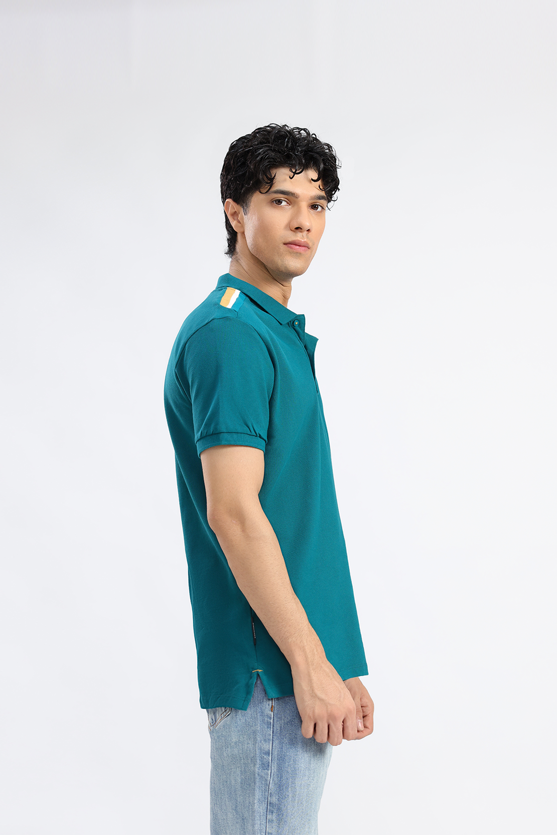 Modern Teal Polo