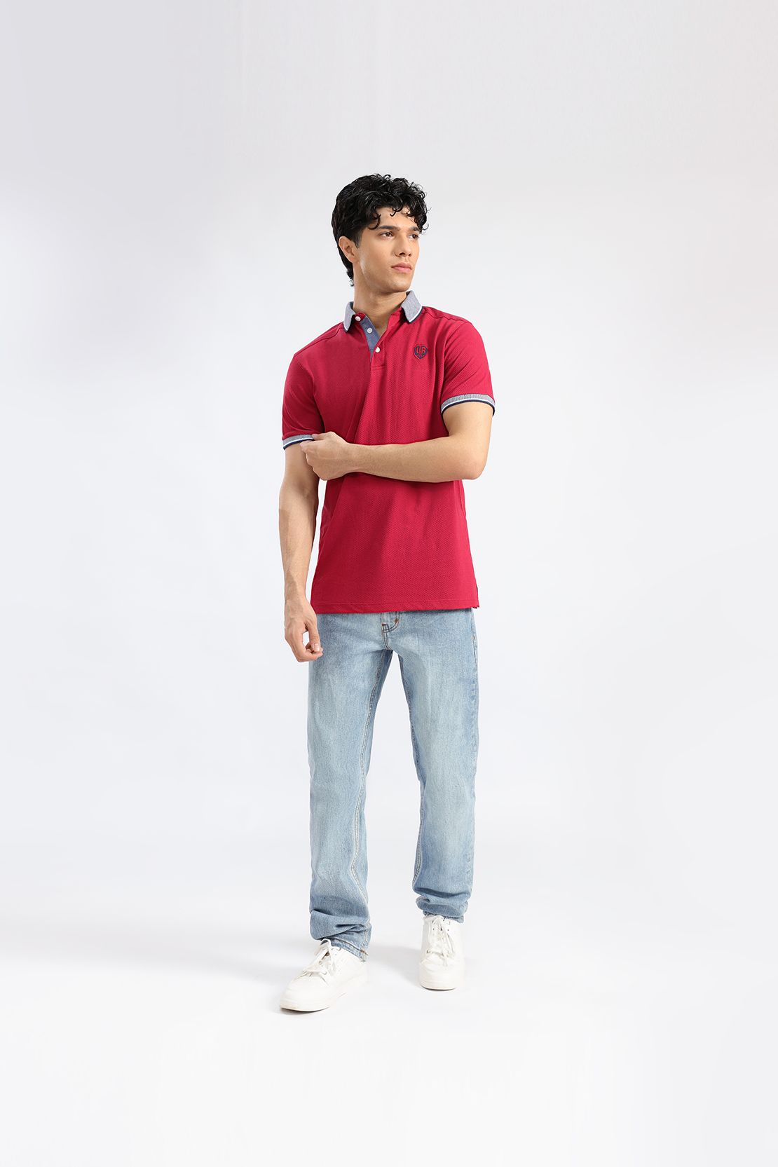 Waffle Knit Polo