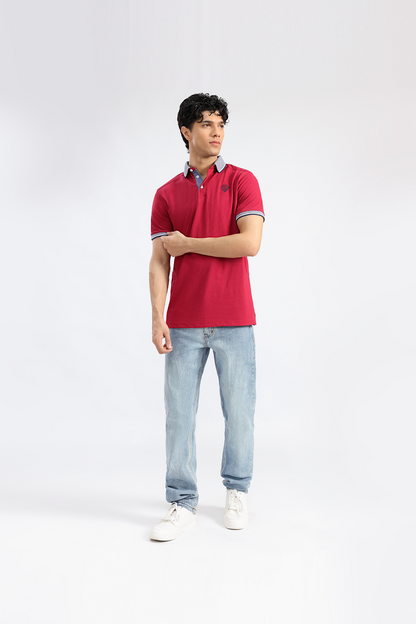 Waffle Knit Polo