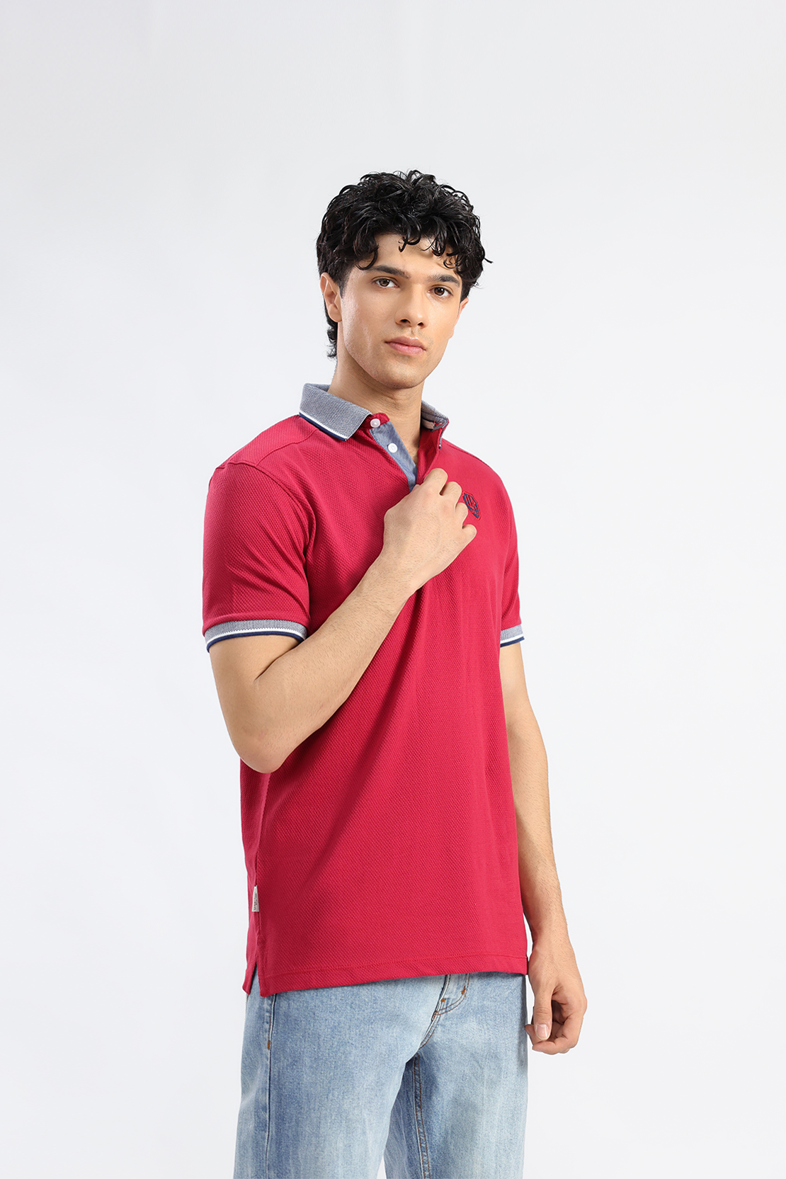 Waffle Knit Polo