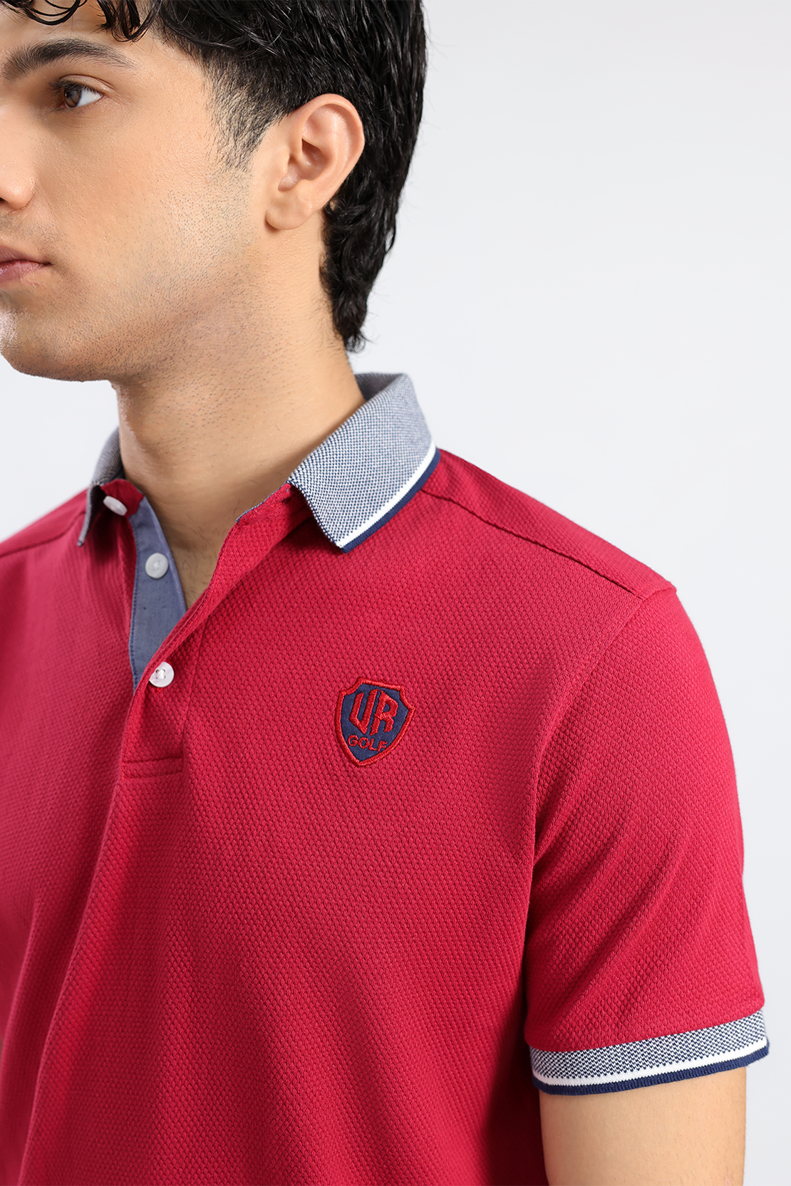 Waffle Knit Polo