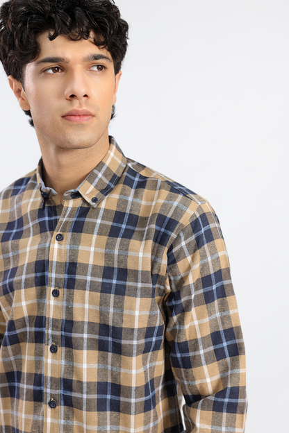 Textured Check Shirt