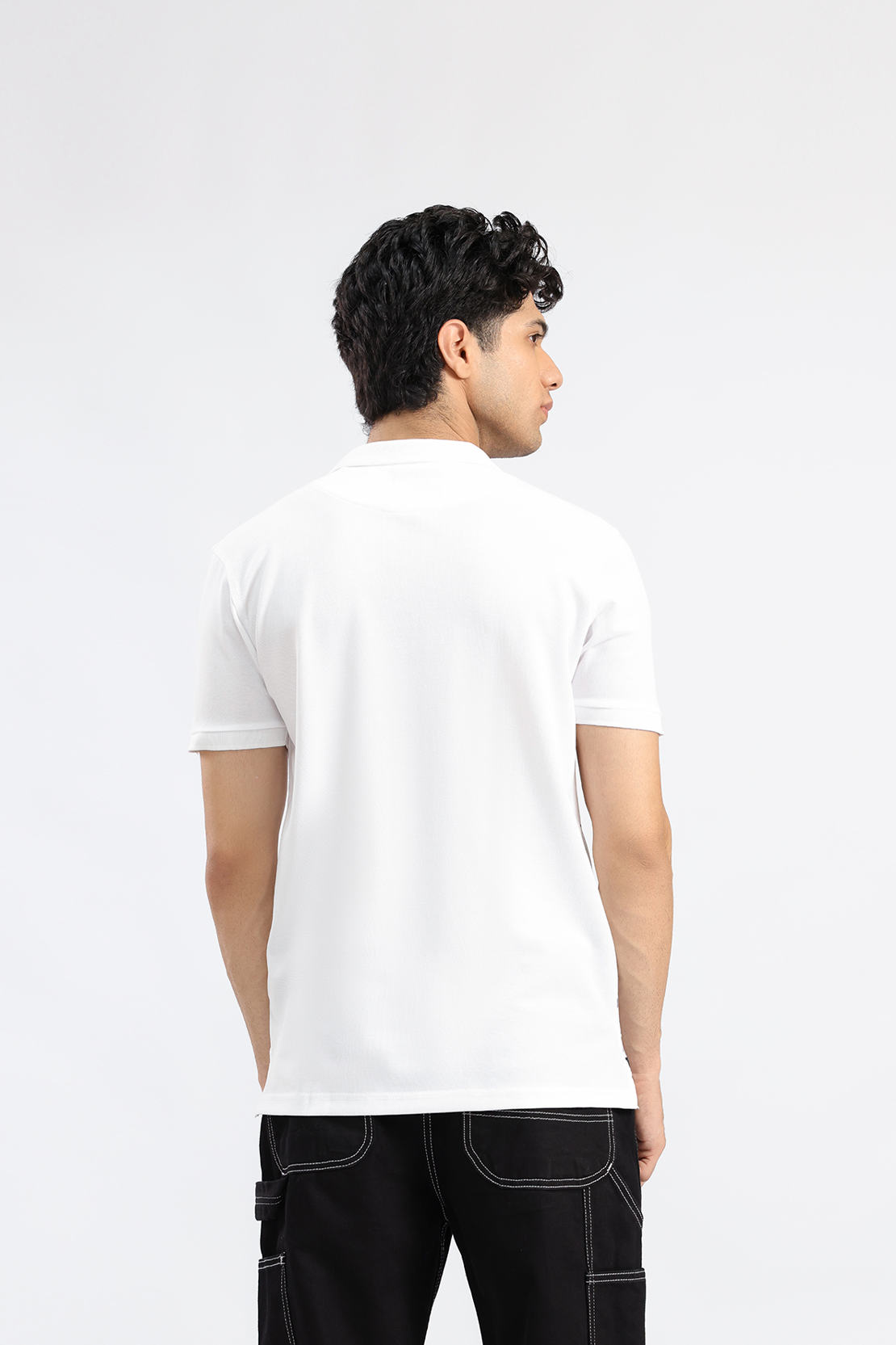 Printed Pique Polo