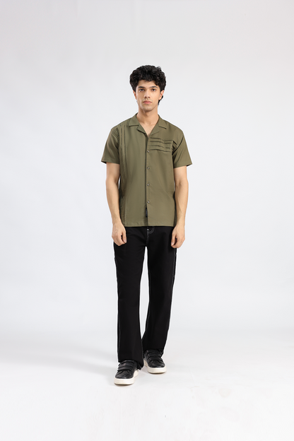 Olive Chambray Shirt