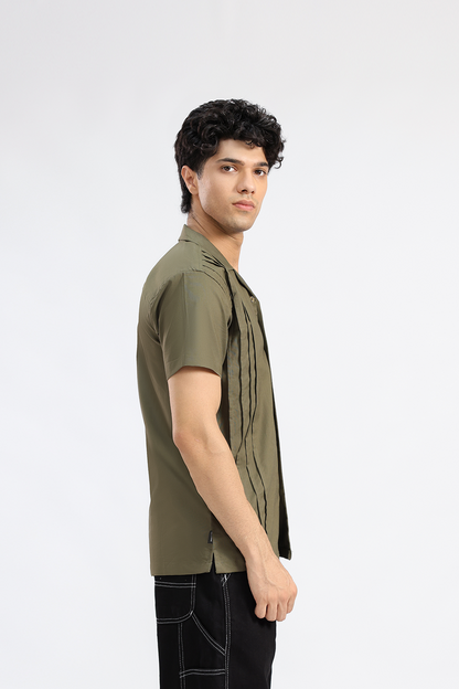 Olive Chambray Shirt