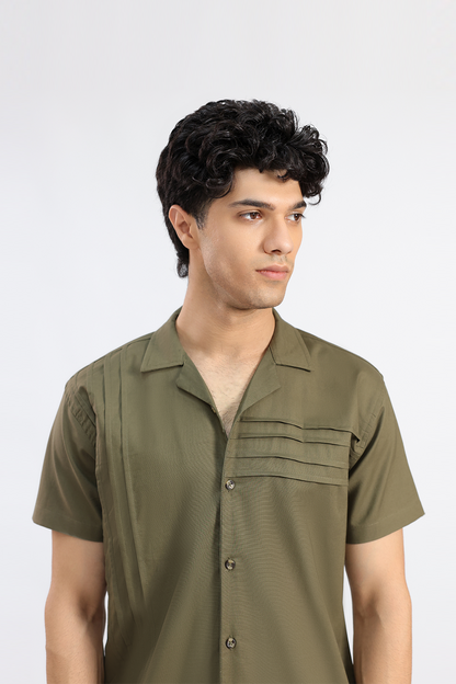Olive Chambray Shirt