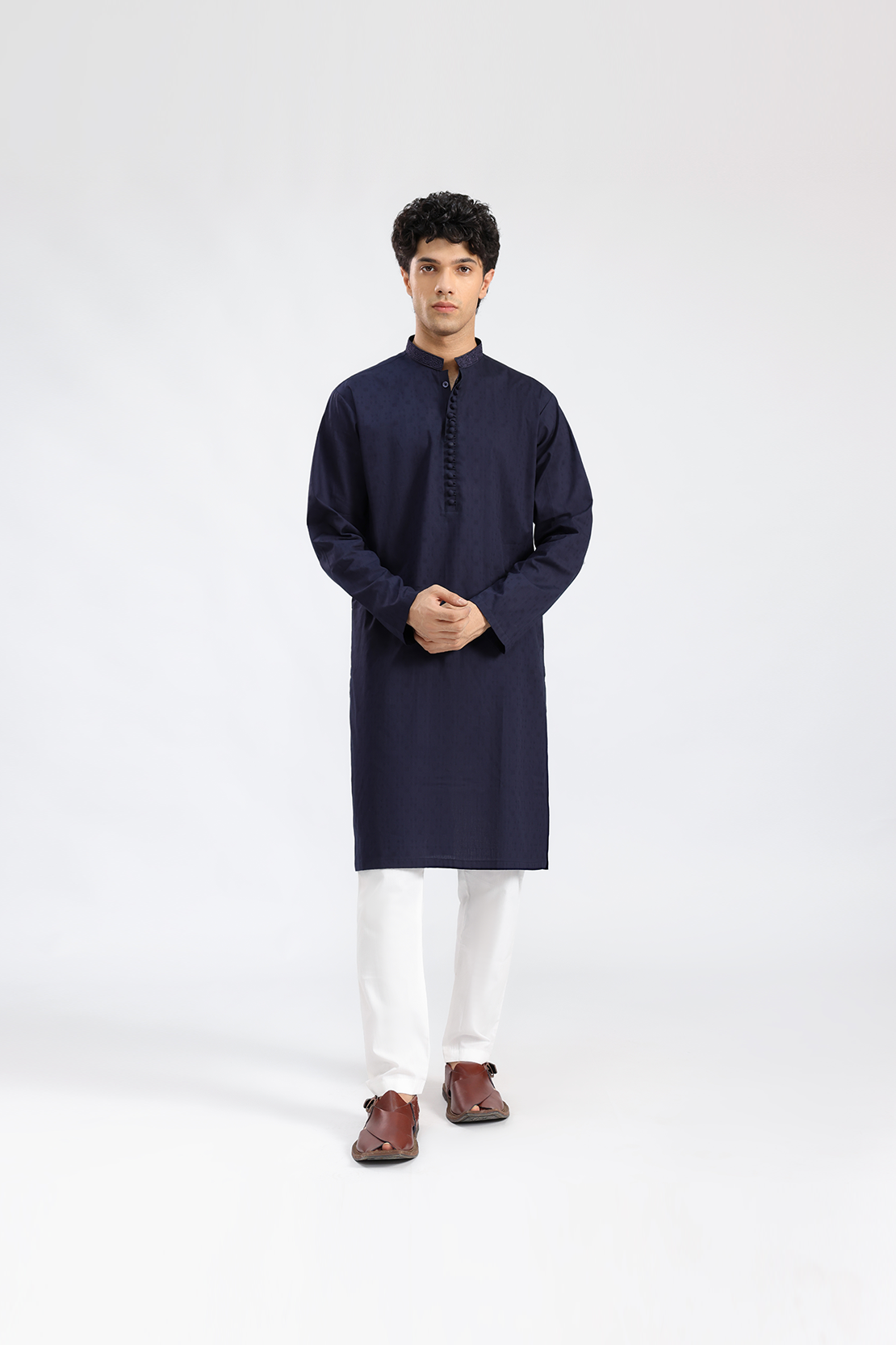 Regular Navy Kurta