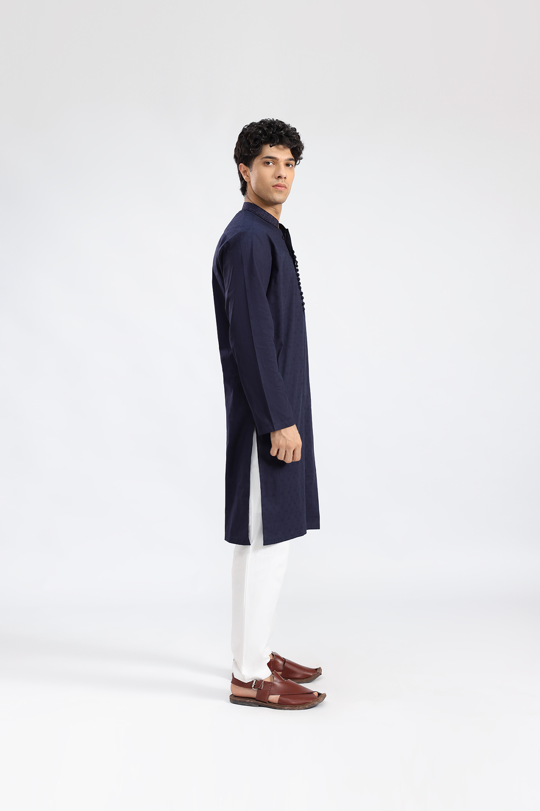 Regular Navy Kurta