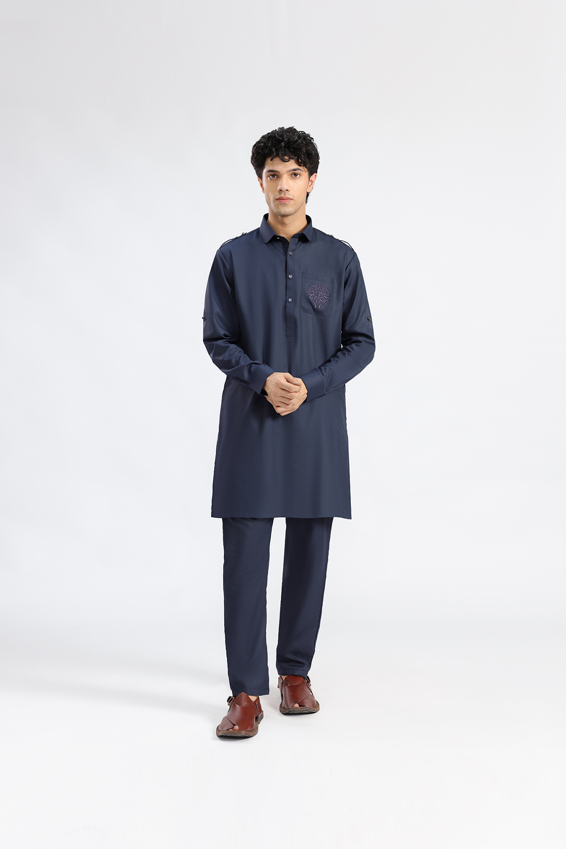 Regular Navy Kurta Pajama
