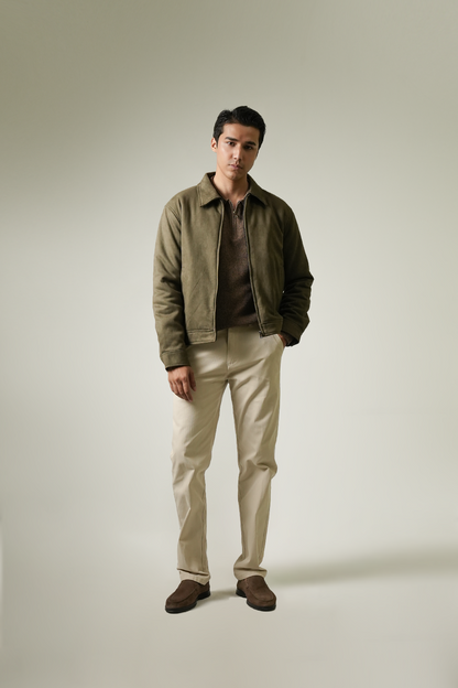 Regular Fit Suede Jacket