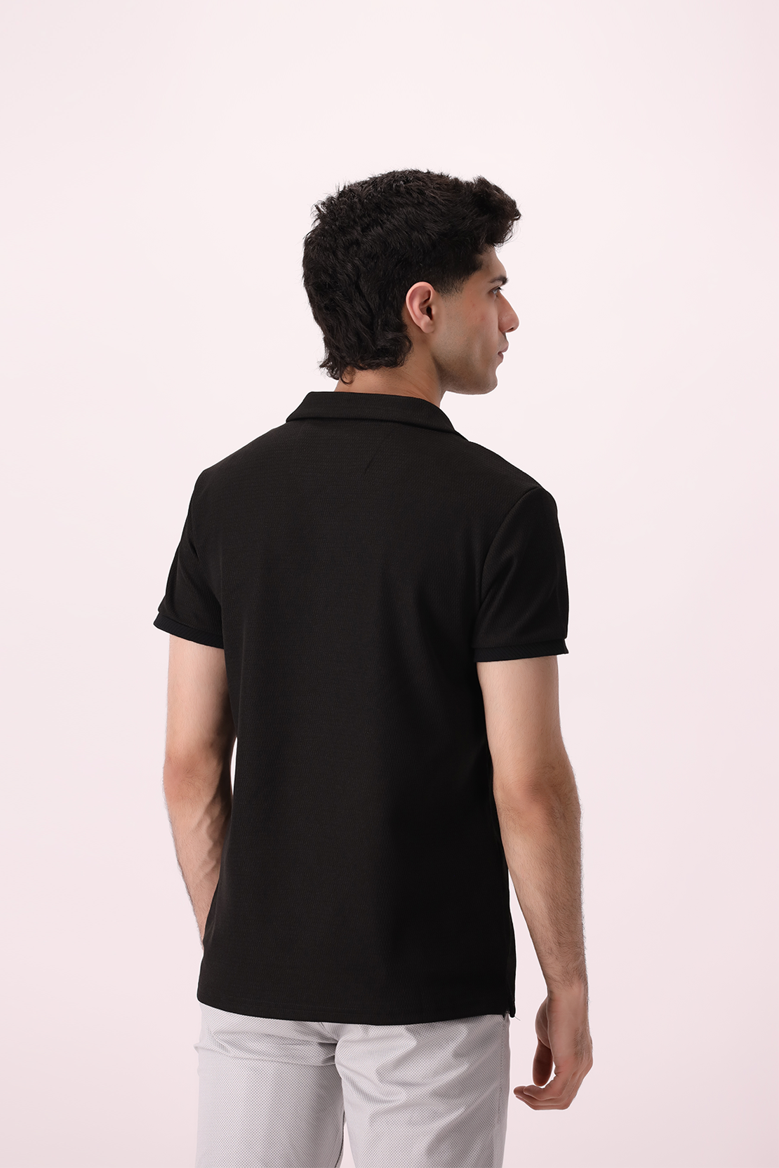 Johnny Collar Striped Polo