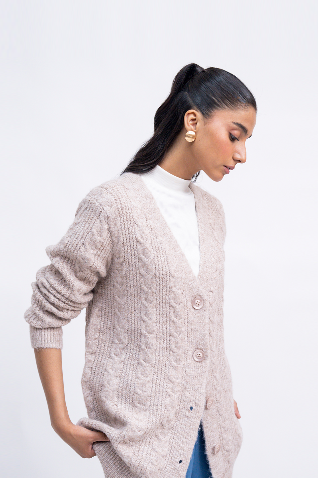 Oversized Knit Cardigan