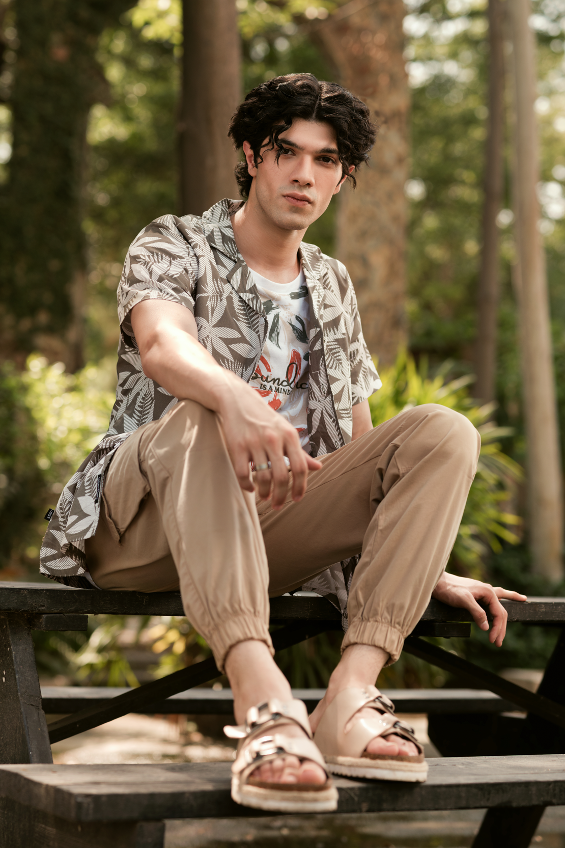 Men Floral Print Casual Shirt