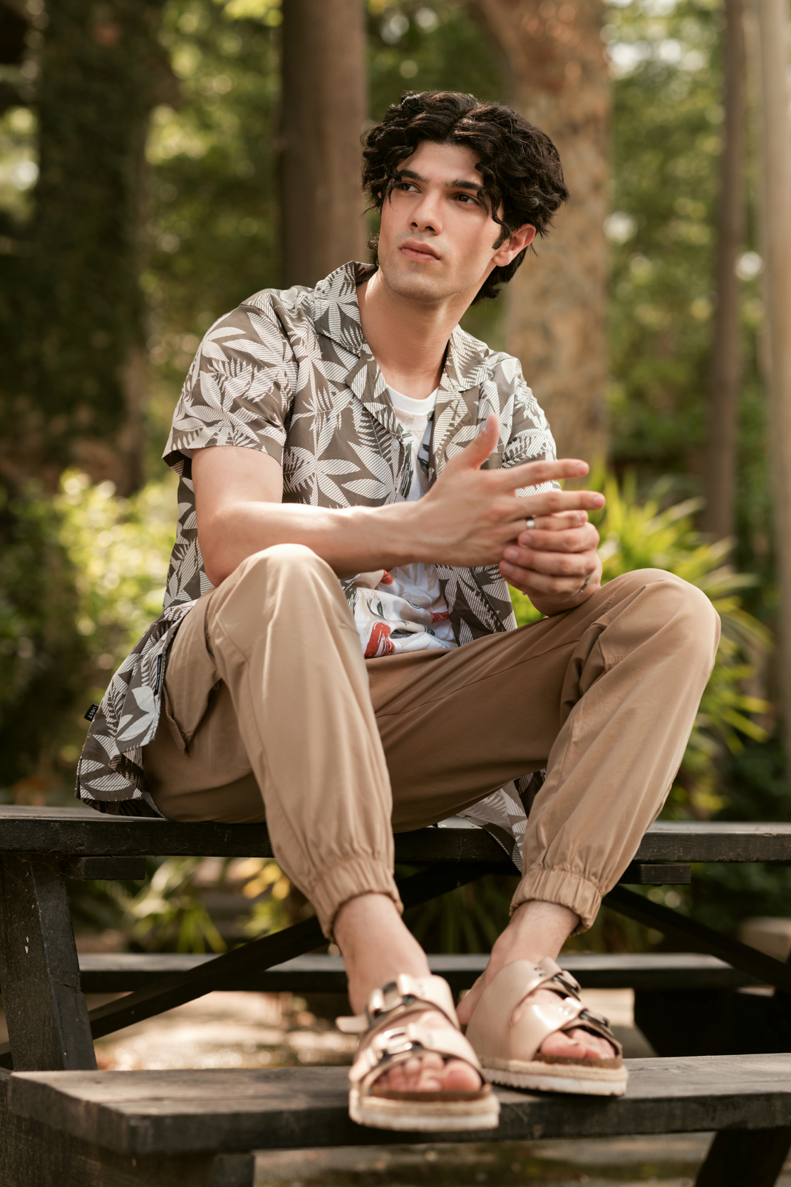 Men Floral Print Casual Shirt