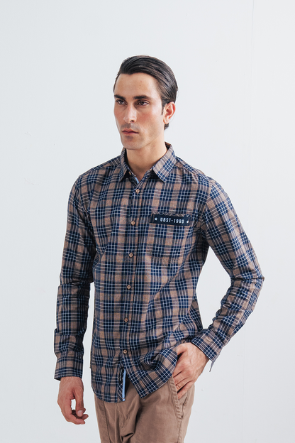 Men Button Down Casual Shirt